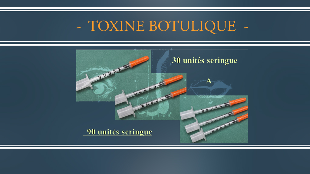 Toxine Botulique - Seringue - DR Dombard